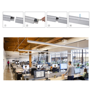 Trong Nhà LED Mặt Dây Chuyền Ánh Sáng Tuyến Tính Nhôm 120Cm 150Cm 3000K 4000K Cri80 Cri90 Có Thể Điều Chỉnh LED Tuyến Tính Ánh Sáng - Product Image 5