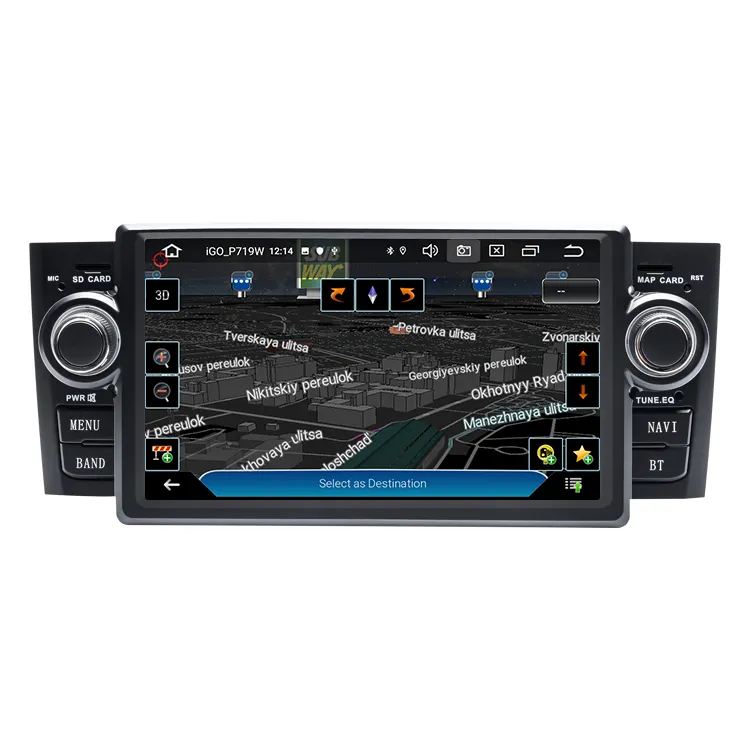 Autoradio 1Din Android 11 coche dvd reproductor Multimedia para Fiat Grande Punto Linea 2007-2012 navegación GPS estéreo 4 core 2 + 32G