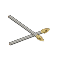 Armor Triangle en carbure de tungstène SDS PLUS Forets hélicoïdaux à queue 5mm 6 pièces 80-120mm pour carreaux de verre Porcelaine Marbre