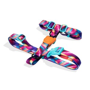 H3D สายรัดอกแบบ Bounce สำหรับสุนัข ปรับได้ ดีไซน์ลายทางสีสันสดใส - Product Image 1