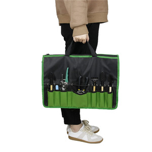 Mydays <b>Garden</b> <b>Tool</b> Roll 5-9 Pockets Multi Compartment <b>Tool</b> <b>Storage</b> Bag For Outdoor Use - Product Image 4