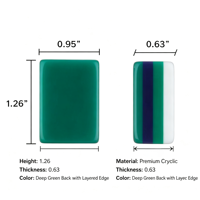 En stock – Nouvel ensemble de mahjong de luxe vert artistique, 160 tuiles modernes en acrylique peintes à la main – Cadeau idéal pour la fête des Mères