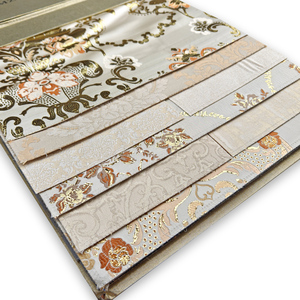 Tissu de rideau en lin jacquard damassé de luxe occultant à motifs floraux et paillettes dorées pour salon, provenant de Shaoxing, Chine, sacs, textiles de maison - Product Image 4