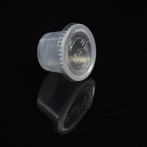 Clear Plastic Portion Cup 0.75oz Disposable Snack <b>Container</b> Minimalist Design - Product Image 6