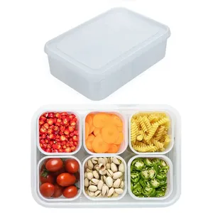 Contenants de congélation pour soupes, lot de 6 pièces pour la conservation du bouillon de poulet, la préparation des repas, l'organisation du réfrigérateur et les portions de cuisson - Product Image 1