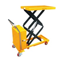 Table élévatrice à ciseaux hydraulique manuelle certifiée CE YCMG 500 kg 1000 kg, chariot élévateur mobile pour atelier et entrepôt