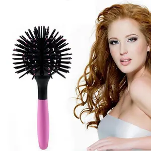 360 Degree Ball 3D Magic Round Hair Brush Comb Hair Styling Tools Detangling Hairbrush Heat Resistant Bomb Hair Comb