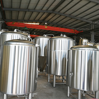 Réservoir Brite professionnel de 1200L |   Réservoir de stockage et de carbonatation de bière automatisé PLC en acier inoxydable 316L
