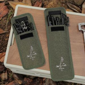 Sac de rangement multifonctionnel pour piquets de tente et cordes coupe-vent, avec logo personnalisé imprimé, pour équipement de camping et de voyage en extérieur - Product Image 3