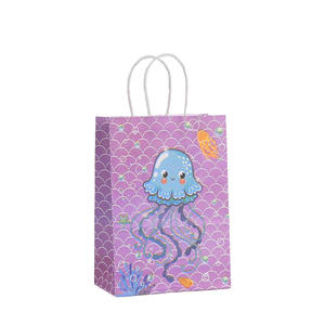 Sac fourre-tout en papier personnalisé pour l'obtention du diplôme, anniversaire de Pâques, Noël, fête du printemps-Sac cadeau carré pour le shopping - Product Image 2