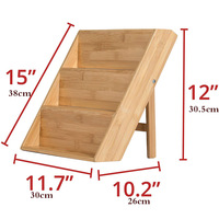 Wood Drawer 3 Tier Seasonings Condiments Container Holder Wall Mounted Kitchen Storage Organizer Bamboo Spice Racks