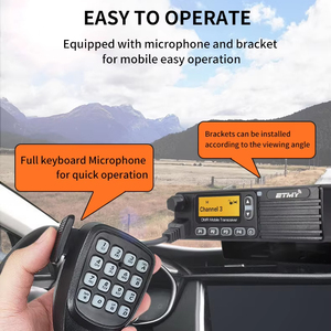 10km DMR Trunking kỹ thuật số vô tuyến di động công suất cao 50 Wát etmy ET-M80D UHF VHF cơ sở phát thanh tầm xa Xe Walkie Talkie - Product Image 5