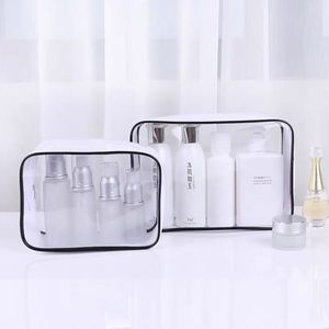 Custom Makeup Bag Clear Plastic Zipper Pouch Transparent Pvc Cosmetic Bag