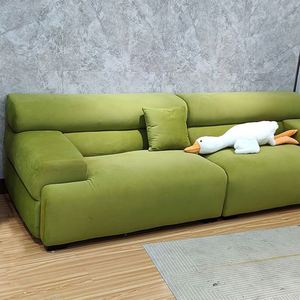 Ensemble de canapés modernes pour salon, en <span class=keywords><strong>lin</strong></span> blanc, cuir crème, tissu <span class=keywords><strong>beige</strong></span>, canapé modulaire d'angle, canapé sectionnel - Product Image 3