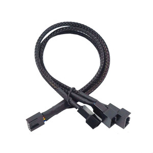 Otomotiv Elektroniği için Özel Örgülü Kılıflı Kablo Demeti 4 Pinli Konnektör Kablo Grubu - Product Image 1