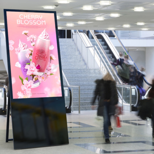 43 55 65 inch màn hình trong nhà dọc Totem 4K <span class=keywords><strong>Video</strong></span> <span class=keywords><strong>media</strong></span> player inbuilt <span class=keywords><strong>LCD</strong></span> màn hình cảm ứng quảng cáo ngoài trời hiển thị - Product Image 1