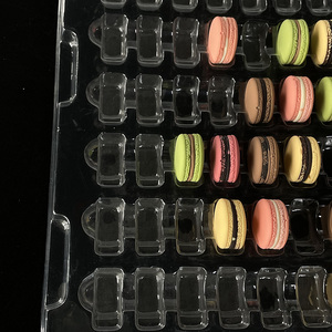 Thân thiện với môi thermoformed Pet <span class=keywords><strong>Macaron</strong></span> bao bì khay hình chữ nhật vỉ quá trình hình chữ nhật hình dạng - Product Image 5