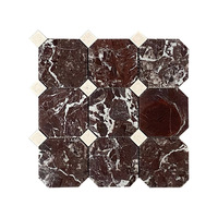 Mosaïque de marbre Rosa Levanto moderne pour les projets de sols et de murs de villas, hôtels, chambres et salles de bain