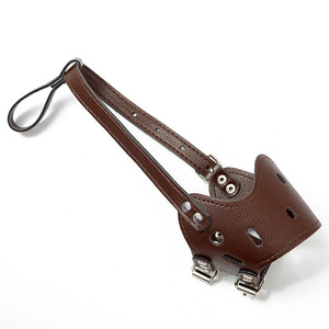 Accesorios perro mascota producto Venta al por mayor PU Suave Antimordida Anticomer Parar ladrido <span class=keywords><strong>Bozal</strong></span> cubierta boca perro - Product Image 3