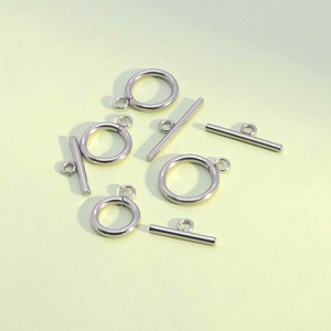 Stainless Steel OT Buckle Clasp <b>Small</b> Size For <b>Necklace</b> Bracelet DIY Jewelry Accessories Steel Color Vacuum Gold Plated - Product Image 3