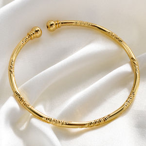 Wholesale Dubai Jewellery <b>Bangle</b> Bracelet Minimalist <b>Gold</b> <b>Plated</b> Chain & Link <b>Bangles</b> for Women Daily Wear - Product Image 4