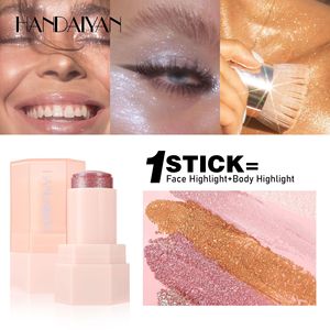 Handaiyan Maquillaje Bâton de surligneur brillant Effet de l'eau Maquillage Surligneur à haute teneur en pigments Imperméable - Product Image 4