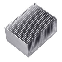 Radiateur personnalisé haute puissance en profilé aluminium, dissipateur thermique anodisé noir pour bande LED, avec services de découpe, pliage et soudage