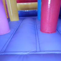 Château gonflable commercial Kaluen en PVC avec double toboggan, pour enfants, idéal pour la location de fêtes et les événements en plein air