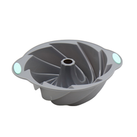 Moule à pâtisserie en silicone en spirale, moule antiadhésif robuste avec design torsadé