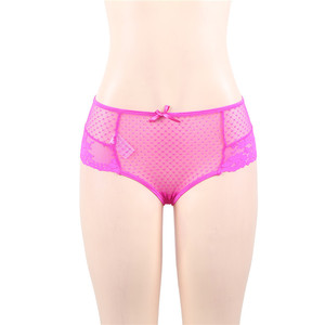 Etiqueta Privada de cuatro colores de las mujeres al por mayor de señora de encaje bragas - Product Image 5