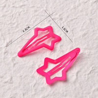 Pince à cheveux couleur néon pour fille, 7CM, Offre Spéciale, accessoires de cheveux pour enfants