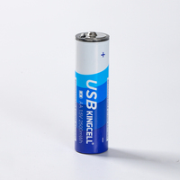 Batterie rechargeable au lithium solide OEM, format AAA, 1,5 V, type C, gaine en aluminium, garantie 5 ans