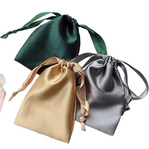 Manufacturer Direct Supply Eco-Friendly Satin <b>Drawstring</b> Jewelry Storage Bag with Swan Design and Multi-Size Options - Product Image 1