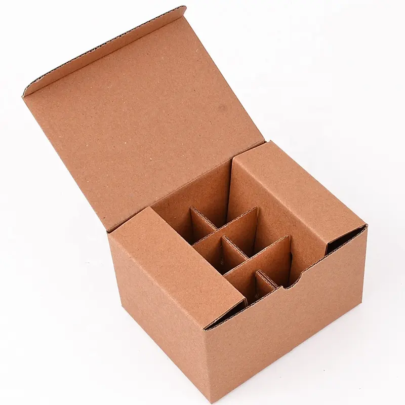 Оптовая продажа, пригодные для переработки маленькие коробки из гофрированного картона, флакон для лака для ногтей на заказ, упаковочные коробки с вставкой