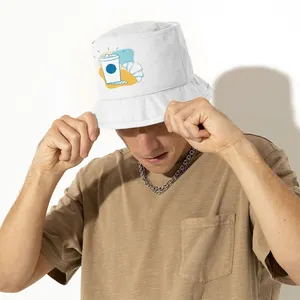 사용자 정의 로고 인쇄 패턴 흰색 빈 버킷 모자 솜브레로 데 쿠바 일반 뒤집을 수 승화 버킷 모자