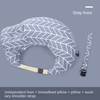 Oreiller d'allaitement multifonction Coussin d'allaitement pour bébé Coussin d'allaitement réglable pour femme enceinte Coussin de taille en couches lavable