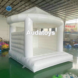 Nhà <span class=keywords><strong>bouncy</strong></span> bơm hơi PVC màu trắng tùy chỉnh cho người lớn trẻ em cho tiệc cưới bao gồm phụ kiện quạt gió được thiết kế cho 1 mảnh - Product Image 4