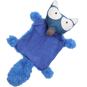 Wholesale Big White <strong>Eyes</strong> Plush Limbs Unstuffed <strong>Blue</strong> Fox Shaped Pet Chew Teeth Cleaning Toys Durable Enrichment <strong>Dog</strong> Toy - Product Image 1