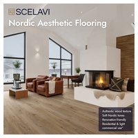 Plancher en vinyle de luxe au design nordique, résistant à l'eau, SPC, noyau rigide en plastique, installation facile par clic, cuisine, intérieur