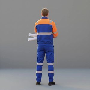 Custom Made <b>top</b> quality Hi Vis <b>Reflective</b> LED Flash Waterproof 100% Polyester Safety Clothing Construction Coveralls - Product Image 6