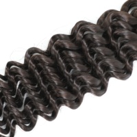 Extensions de cheveux humains au crochet effet plume, bouclées à la française, avec nœuds miracle, cheveux Remy noués à la main