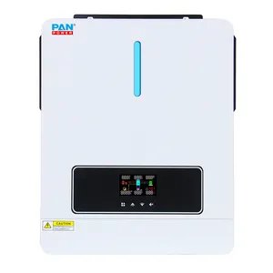 New arrival 24VDC 48VDC 4.2KW 6.2KW on/off gird pure sine wave high frequency hybrid inverter with 120a mppt
