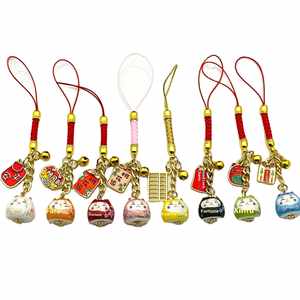 Llavero de Gato de la Suerte Japonés, Bonito Llavero de Cerámica con Diseño de Dibujos Animados Maneki Neko, Colgante para Teléfono, Amuleto de Feng Shui para la Suerte - Product Image 5