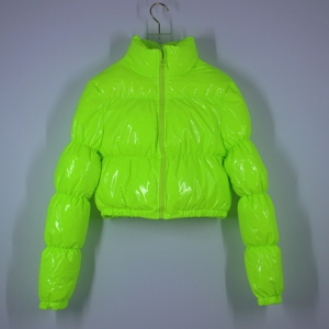 Veste de bouffante pour femme, court, Parka à bulles, vêtements à la mode, noir, rouge, violet, rose, vert, bleu, argent, <span class=keywords><strong>XXL</strong></span>, nouvelle collection hiver - Product Image 4