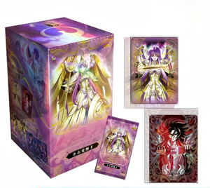 สินค้าอนิเมะ Xxiao การ์ด TCG คอลเลคชั่นการ์ตูน <span class=keywords><strong>Saint</strong></span> <span class=keywords><strong>Seiya</strong></span> การ์ด Star Contract ภาค 2 เวอร์ชั่นจีน PTCG กล่องปริศนา - Product Image 1
