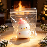 Jouets Squishy Thème Noël Père Noël en Maltose, Meilleures Ventes Transfrontalières, à Rebond Lent, Anti-Stress, en Boîte, 14 Ans et Plus