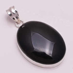 จี้เงินแท้ 925 แบบกําหนดเอง, จี้อัญมณีลาบราดอร์ไทต์ธรรมชาติ, ผู้ส่งออกเครื่องประดับอัญมณีเงินโบราณ - Product Image 4