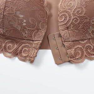 Soutien-gorge correcteur de posture sans bretelles en dentelle avec fermeture frontale, effet push-up, sans armatures, grande taille XXXL - Product Image 5