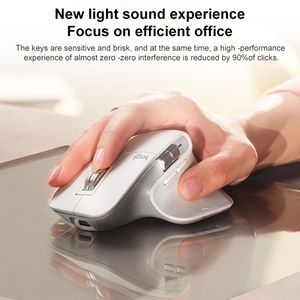 Ratón Inalámbrico Ergonómico de Alta Calidad <span class=keywords><strong>Logitech</strong></span> <span class=keywords><strong>MX</strong></span> Master 3s 8000DPI <span class=keywords><strong>2</strong></span>.4GHz de Modo Dual con Receptor USB para Juegos - Product Image 5