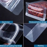 Sachet transparent pour grains de café avec fermeture éclair, fond plat, sac en plastique à huit soudures latérales pour café, personnalisable